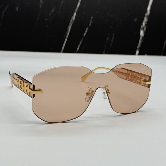NEW FENDI GOLD PINK WOMEN SUNGLASSES FENDI FE40067U 30S main image 7